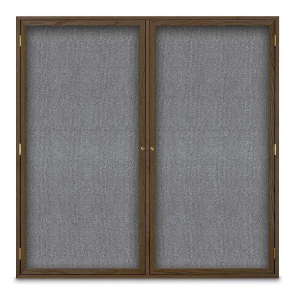Sliding Door Indoor Enclosed Corkboard, 9